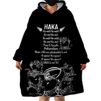 New Zealand Silver Fern Rugby Wearable Blanket Hoodie Haka Aotearoa Kiwi Dance - Wonder Print Shop