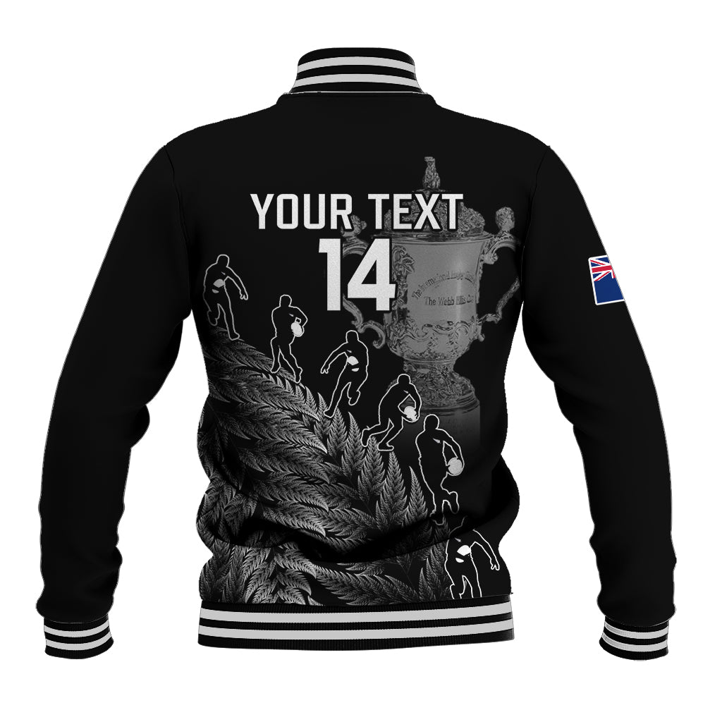 Custom New Zealand Silver Fern Rugby Baseball Jacket All Black Go Champions 2023 With Trophy Proud - Wonder Print Shop