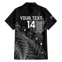 Custom New Zealand Silver Fern Rugby Family Matching Off Shoulder Short Dress and Hawaiian Shirt All Black Go Champions 2023 With Trophy Proud - Wonder Print Shop