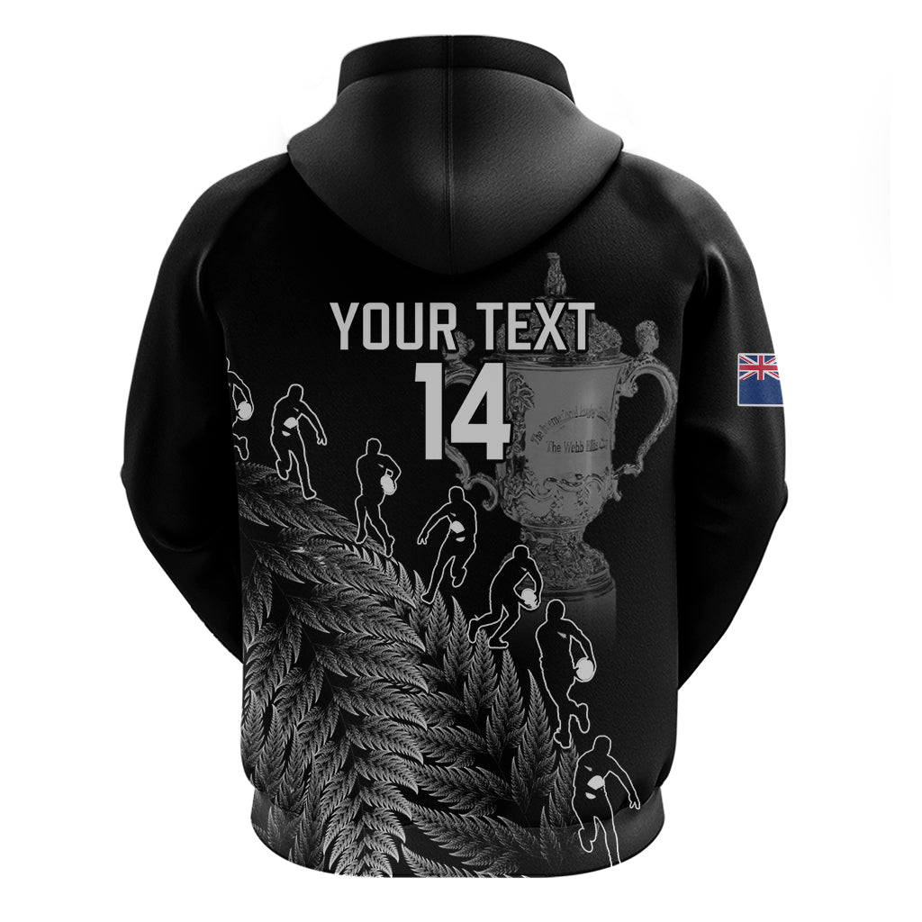 Custom New Zealand Silver Fern Rugby Hoodie All Black Go Champions 2023 With Trophy Proud - Wonder Print Shop