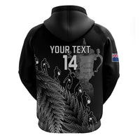 Custom New Zealand Silver Fern Rugby Hoodie All Black Go Champions 2023 With Trophy Proud - Wonder Print Shop