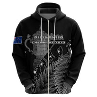 Custom New Zealand Silver Fern Rugby Hoodie All Black Go Champions 2023 With Trophy Proud - Wonder Print Shop