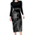 Custom New Zealand Silver Fern Rugby Long Sleeve Bodycon Dress All Black Go Champions 2023 With Trophy Proud - Wonder Print Shop