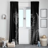 Custom New Zealand Silver Fern Rugby Window Curtain All Black Go Champions 2023 With Trophy Proud - Wonder Print Shop