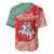 Lietuva Christmas Baseball Jersey Linksmu Kaledu - Lithuania Coat Of Arms - Wonder Print Shop