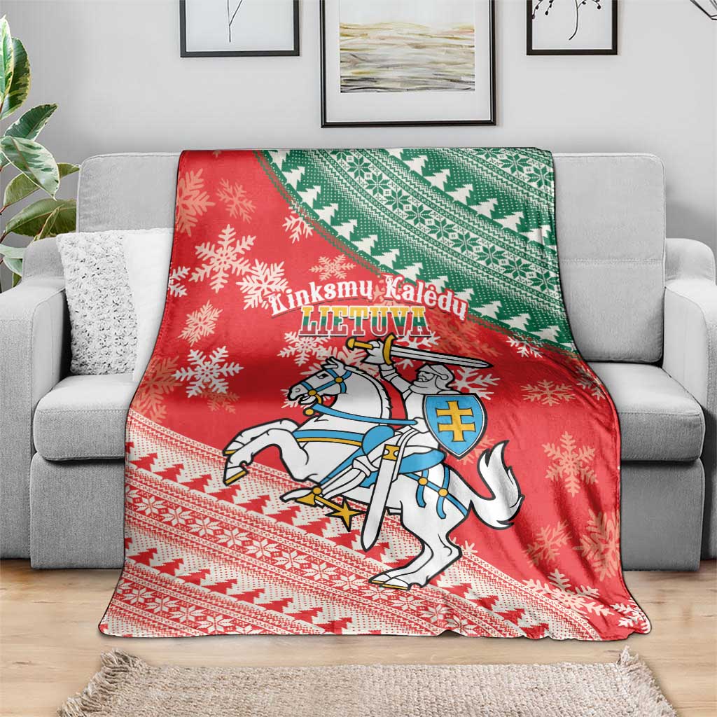 Lietuva Christmas Blanket Linksmu Kaledu - Lithuania Coat Of Arms