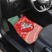 Lietuva Christmas Car Mats Linksmu Kaledu - Lithuania Coat Of Arms - Wonder Print Shop