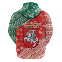 Lietuva Christmas Hoodie Linksmu Kaledu - Lithuania Coat Of Arms - Wonder Print Shop