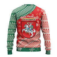 Lietuva Christmas Ugly Christmas Sweater Linksmu Kaledu - Lithuania Coat Of Arms - Wonder Print Shop