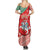 Lietuva Christmas Summer Maxi Dress Linksmu Kaledu - Lithuania Coat Of Arms - Wonder Print Shop