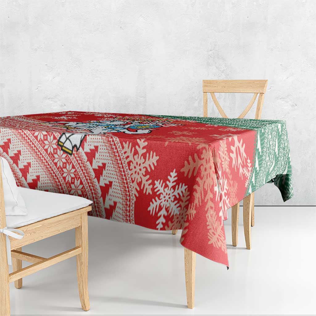 Lietuva Christmas Tablecloth Linksmu Kaledu - Lithuania Coat Of Arms - Wonder Print Shop