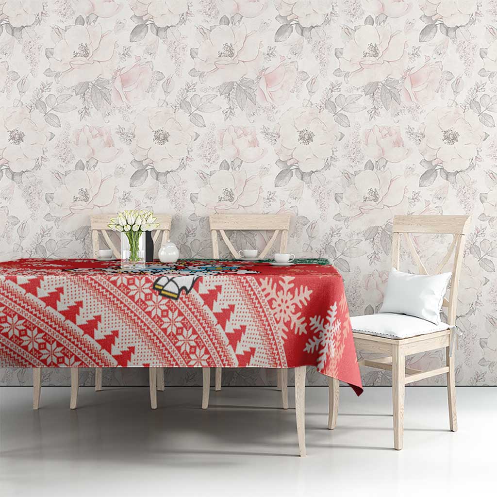 Lietuva Christmas Tablecloth Linksmu Kaledu - Lithuania Coat Of Arms - Wonder Print Shop