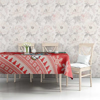 Lietuva Christmas Tablecloth Linksmu Kaledu - Lithuania Coat Of Arms - Wonder Print Shop