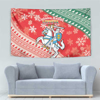 Lietuva Christmas Tapestry Linksmu Kaledu - Lithuania Coat Of Arms - Wonder Print Shop