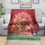 Scotland Christmas Blanket Highland Cow Santa - Nollaig Chridheil!