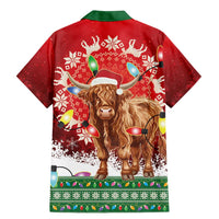 Scotland Christmas Family Matching Mermaid Dress and Hawaiian Shirt Highland Cow Santa - Nollaig Chridheil! - Wonder Print Shop