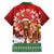 Scotland Christmas Family Matching Tank Maxi Dress and Hawaiian Shirt Highland Cow Santa - Nollaig Chridheil! - Wonder Print Shop