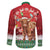 Scotland Christmas Family Matching Tank Maxi Dress and Hawaiian Shirt Highland Cow Santa - Nollaig Chridheil! - Wonder Print Shop