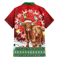 Scotland Christmas Hawaiian Shirt Highland Cow Santa - Nollaig Chridheil! - Wonder Print Shop