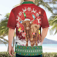 Scotland Christmas Hawaiian Shirt Highland Cow Santa - Nollaig Chridheil! - Wonder Print Shop