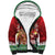 Scotland Christmas Sherpa Hoodie Highland Cow Santa - Nollaig Chridheil! - Wonder Print Shop
