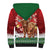Scotland Christmas Sherpa Hoodie Highland Cow Santa - Nollaig Chridheil! - Wonder Print Shop