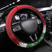 Scotland Christmas Steering Wheel Cover Highland Cow Santa - Nollaig Chridheil! - Wonder Print Shop