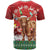 Scotland Christmas T Shirt Highland Cow Santa - Nollaig Chridheil! - Wonder Print Shop