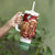Scotland Christmas Tumbler With Handle Highland Cow Santa - Nollaig Chridheil! - Wonder Print Shop