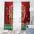 Scotland Christmas Window Curtain Highland Cow Santa - Nollaig Chridheil! - Wonder Print Shop