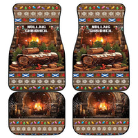 Scotland Christmas Car Mats Merry Yule Log - Wonder Print Shop