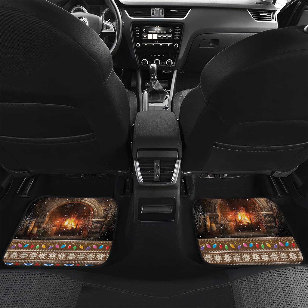 Scotland Christmas Car Mats Merry Yule Log - Wonder Print Shop