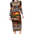 Scotland Christmas Family Matching Long Sleeve Bodycon Dress and Hawaiian Shirt Merry Yule Log - Wonder Print Shop