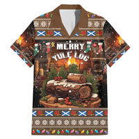 Scotland Christmas Family Matching Mermaid Dress and Hawaiian Shirt Merry Yule Log - Wonder Print Shop