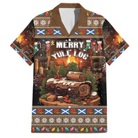 Scotland Christmas Hawaiian Shirt Merry Yule Log - Wonder Print Shop