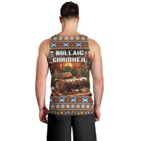 Scotland Christmas Men Tank Top Merry Yule Log - Wonder Print Shop