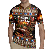 Scotland Christmas Rugby Jersey Merry Yule Log - Wonder Print Shop