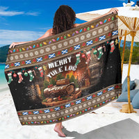 Scotland Christmas Sarong Merry Yule Log - Wonder Print Shop