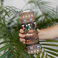 Scotland Christmas Skinny Tumbler Merry Yule Log - Wonder Print Shop