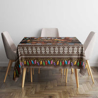 Scotland Christmas Tablecloth Merry Yule Log - Wonder Print Shop