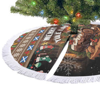 Scotland Christmas Tree Skirt Merry Yule Log - Wonder Print Shop
