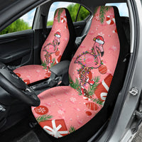 Flamingo Christmas Car Seat Cover 2023 Seamless Xmas Vibes - Wonder Print Shop