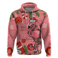 Flamingo Christmas Hoodie 2023 Seamless Xmas Vibes - Wonder Print Shop
