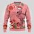 Flamingo Christmas Ugly Christmas Sweater 2024 Seamless Xmas Vibes - Wonder Print Shop