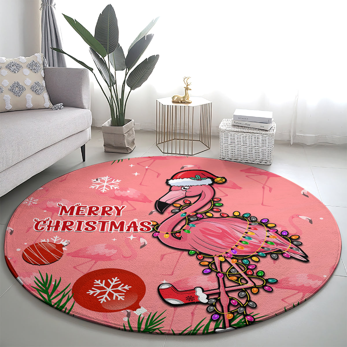 flamingo-christmas-round-carpet-2023-seamless-xmas-vibes