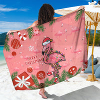 Flamingo Christmas Sarong 2023 Seamless Xmas Vibes - Wonder Print Shop