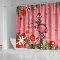 flamingo-christmas-shower-curtain-2023-seamless-xmas-vibes