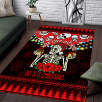 Skull Christmas Area Rug When You Are Dead Inside But It Is Christmas - Wonder Print Shop