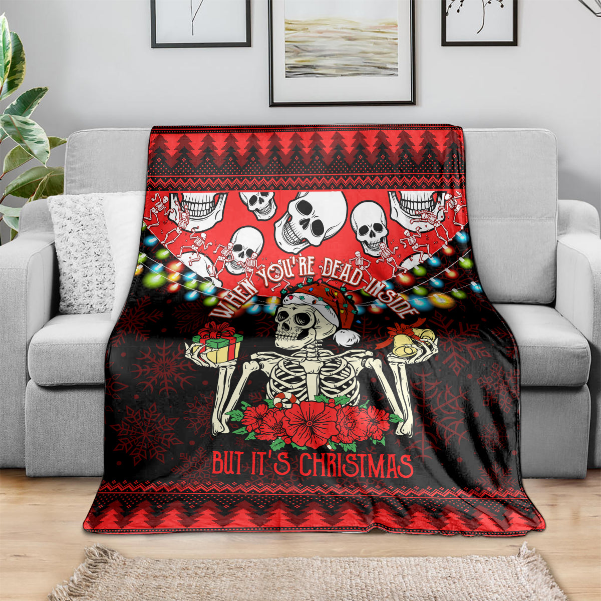 skull-christmas-blanket-when-you-are-dead-inside-but-it-is-christmas