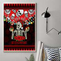 Skull Christmas Canvas Wall Art When You Are Dead Inside But It Is Christmas - Wonder Print Shop